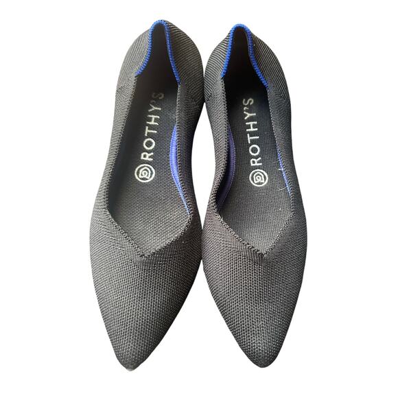 Rothy's The Point Ballet Flat - Black - W9 - Picture 1 of 5